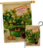 Cover and Hat - St Patrick Spring Vertical Impressions Decorative Flags HG130323 Made In USA