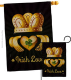 Irish Love - St Patrick Spring Vertical Impressions Decorative Flags HG130435 Made In USA