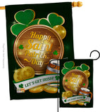 Let's Get Irish - St Patrick Spring Vertical Impressions Decorative Flags HG137150 Made In USA