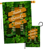 Leprechaun Legs - St Patrick Spring Vertical Impressions Decorative Flags HG137407 Made In USA