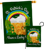 St. Pat Lucky Day - St Patrick Spring Vertical Impressions Decorative Flags HG190043 Made In USA