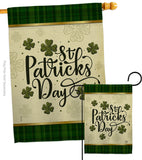 Tartan St Patricks - St Patrick Spring Vertical Impressions Decorative Flags HG190064 Made In USA