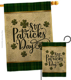 Tartan St Patricks - St Patrick Spring Vertical Impressions Decorative Flags HG190064 Made In USA