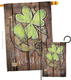 St. Pat's The Lucky Day - St Patrick Spring Vertical Impressions Decorative Flags HG192017 Made In USA