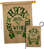 Luck Always With You - St Patrick Spring Vertical Impressions Decorative Flags HG192301 Made In USA