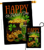 Happy Saint Patrick Day - St Patrick Spring Vertical Impressions Decorative Flags HG192433 Made In USA