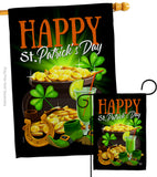 Happy Saint Patrick Day - St Patrick Spring Vertical Impressions Decorative Flags HG192433 Made In USA