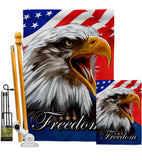 Our Freedom - Patriotic Americana Vertical Impressions Decorative Flags HG120252 Made In USA