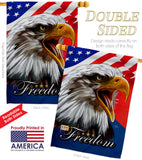 Our Freedom - Patriotic Americana Vertical Impressions Decorative Flags HG120252 Made In USA