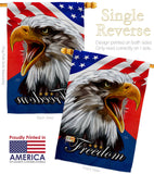 Our Freedom - Patriotic Americana Vertical Impressions Decorative Flags HG120252 Made In USA