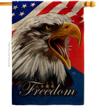 Our Freedom - Patriotic Americana Vertical Impressions Decorative Flags HG120252 Made In USA