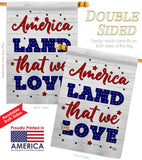 Land We Love - Patriotic Americana Vertical Impressions Decorative Flags HG190150 Made In USA