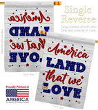 Land We Love - Patriotic Americana Vertical Impressions Decorative Flags HG190150 Made In USA