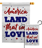 Land We Love - Patriotic Americana Vertical Impressions Decorative Flags HG190150 Made In USA