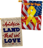 Land We Love - Patriotic Americana Vertical Impressions Decorative Flags HG190150 Made In USA