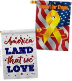 Land We Love - Patriotic Americana Vertical Impressions Decorative Flags HG190150 Made In USA