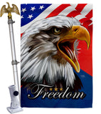 Our Freedom - Patriotic Americana Vertical Impressions Decorative Flags HG120252 Made In USA