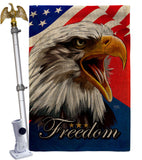 Our Freedom - Patriotic Americana Vertical Impressions Decorative Flags HG120252 Made In USA