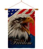 Our Freedom - Patriotic Americana Vertical Impressions Decorative Flags HG120252 Made In USA