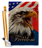 Our Freedom - Patriotic Americana Vertical Impressions Decorative Flags HG120252 Made In USA