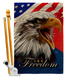 Our Freedom - Patriotic Americana Vertical Impressions Decorative Flags HG120252 Made In USA