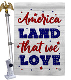 Land We Love - Patriotic Americana Vertical Impressions Decorative Flags HG190150 Made In USA