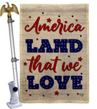 Land We Love - Patriotic Americana Vertical Impressions Decorative Flags HG190150 Made In USA