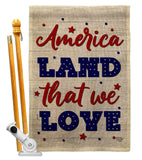 Land We Love - Patriotic Americana Vertical Impressions Decorative Flags HG190150 Made In USA