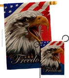 Our Freedom - Patriotic Americana Vertical Impressions Decorative Flags HG120252 Made In USA