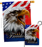 Our Freedom - Patriotic Americana Vertical Impressions Decorative Flags HG120252 Made In USA