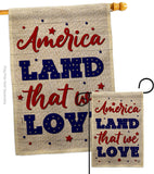 Land We Love - Patriotic Americana Vertical Impressions Decorative Flags HG190150 Made In USA