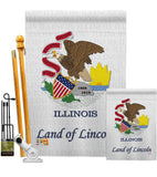 Illinois - States Americana Vertical Impressions Decorative Flags HG108113 Made In USA