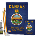 Kansas - States Americana Vertical Impressions Decorative Flags HG108132 Made In USA