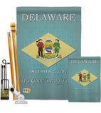 Delaware - States Americana Vertical Impressions Decorative Flags HG108139 Made In USA