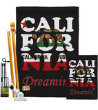 California Dreamin* - States Americana Vertical Impressions Decorative Flags HG108176 Made In USA