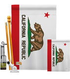 California State - States Americana Vertical Impressions Decorative Flags HG108229 Made In USA