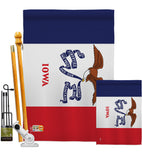 Iowa - States Americana Vertical Impressions Decorative Flags HG140516 Made In USA