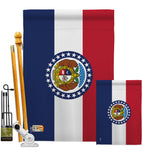 Missouri - States Americana Vertical Impressions Decorative Flags HG140526 Made In USA