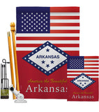 US Arkansas - States Americana Vertical Impressions Decorative Flags HG140555 Made In USA