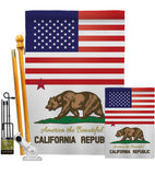 US California - States Americana Vertical Impressions Decorative Flags HG140556 Made In USA