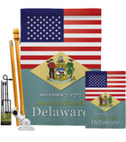 US Delaware - States Americana Vertical Impressions Decorative Flags HG140559 Made In USA