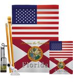 US Florida - States Americana Vertical Impressions Decorative Flags HG140561 Made In USA