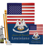 US Louisiana - States Americana Vertical Impressions Decorative Flags HG140570 Made In USA