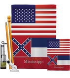 US Mississippi - States Americana Vertical Impressions Decorative Flags HG140576 Made In USA