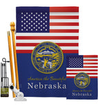 US Nebraska - States Americana Vertical Impressions Decorative Flags HG140579 Made In USA