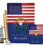 US Nevada - States Americana Vertical Impressions Decorative Flags HG140580 Made In USA