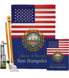 US New Hampshire - States Americana Vertical Impressions Decorative Flags HG140581 Made In USA