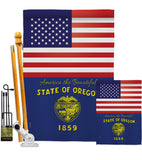 US Oregon - States Americana Vertical Impressions Decorative Flags HG140589 Made In USA