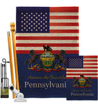 US Pennsylvania - States Americana Vertical Impressions Decorative Flags HG140590 Made In USA