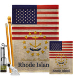 US Rhode Island - States Americana Vertical Impressions Decorative Flags HG140591 Made In USA